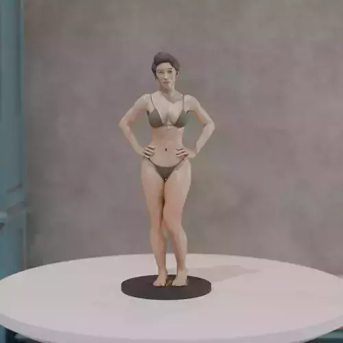 pin up bikini model woman