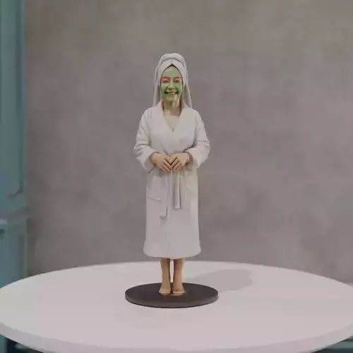 woman skincare pin up