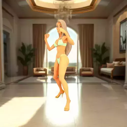 Animated Bikini Character model pack