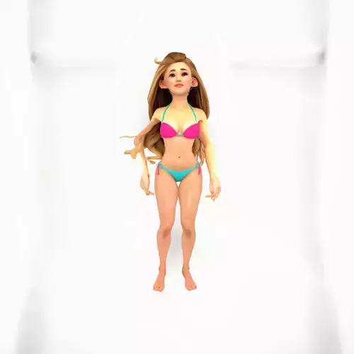 Animated Bikini Character model pack