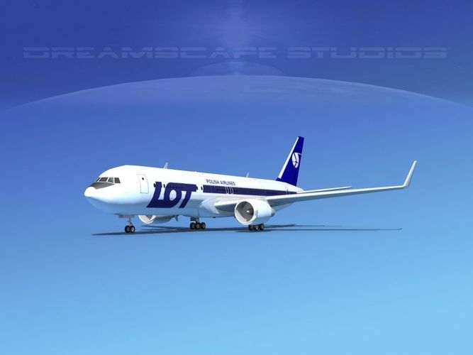 Boeing 767-300 LOT Polish 3D model