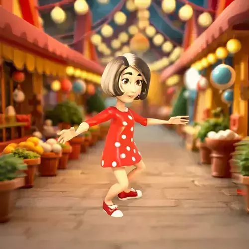 Polka Dot Character model pack