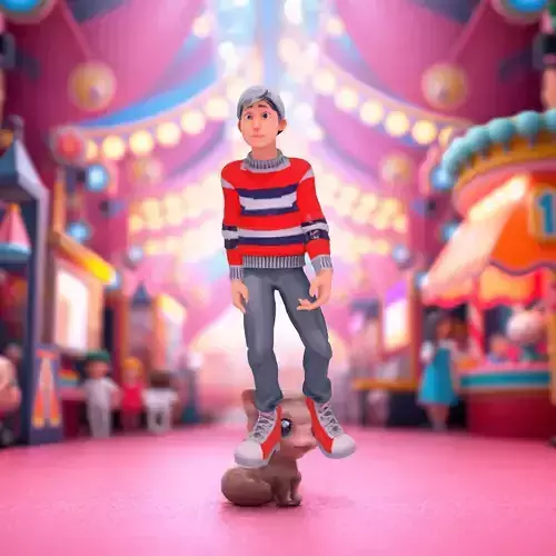 Casual Winter Outfit model pack