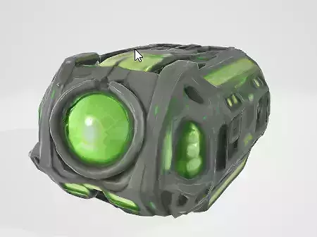 strange device green