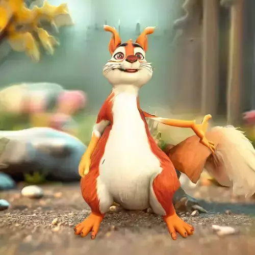 Charming Squirrel Character model pack