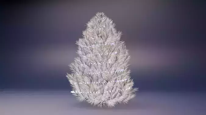 White Christmas Tree with LED