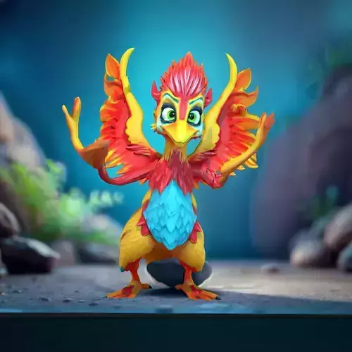 Vibrant Phoenix Wings model pack