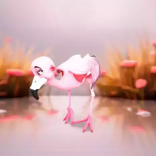 Vibrant Flamingo Character model pack