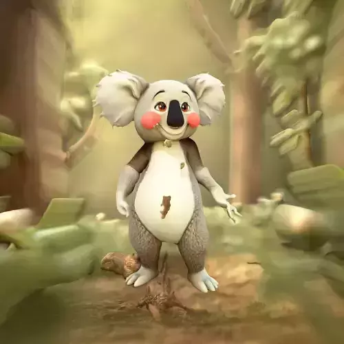 Cheerful Koala Character model pack