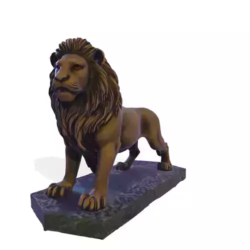 The  3D Lion Sculpture