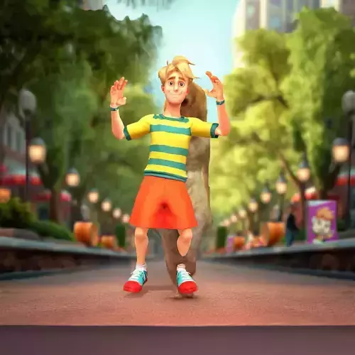 Striped Sweater Boy Character model pack