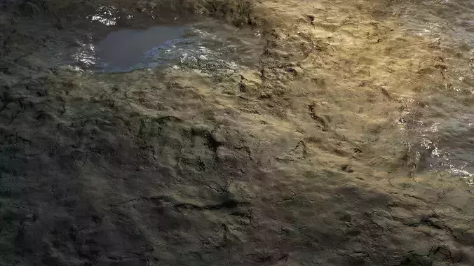 Wet Sand 8K PBR Texture