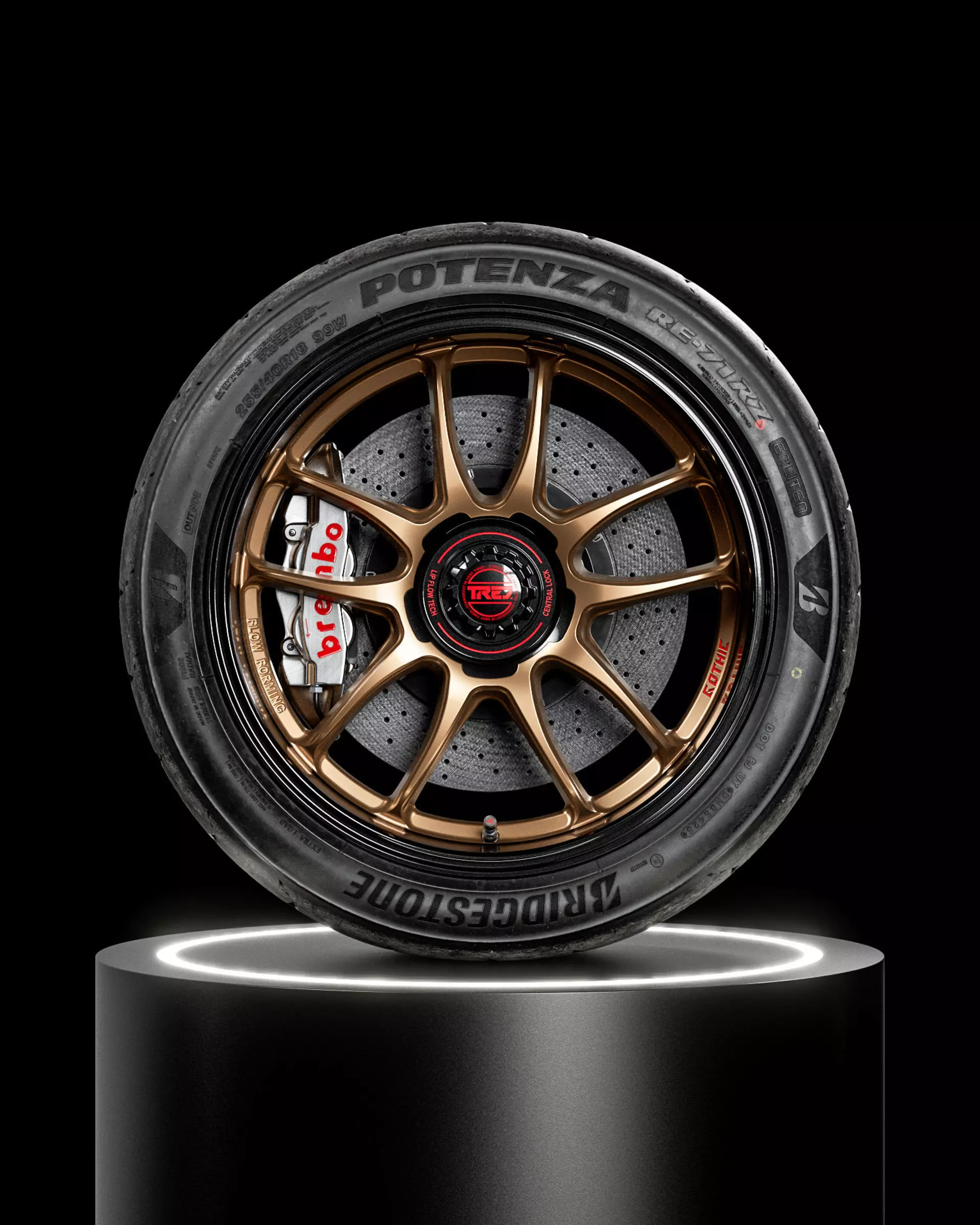 Bridgestone Potenza RE 71 RZ 255 40 ZR18 99W 3D model | CGTrader
