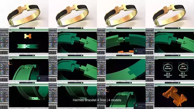 Hermes Bracelet 4 Size