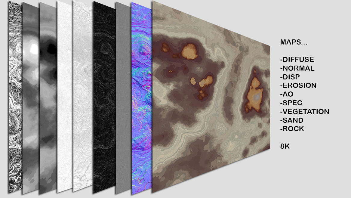 High Quality Canyon Model Low-poly 3D model_2