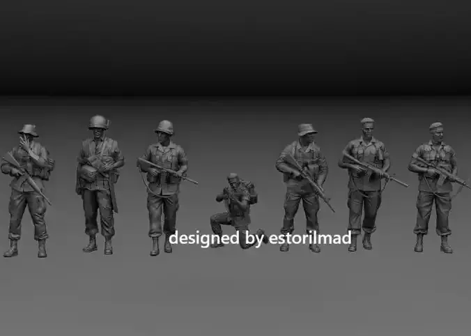 PACK 7 SOLDADOS AMERICANOS VIETNAM DELTA