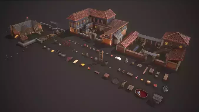 Medieval Farm House Pack