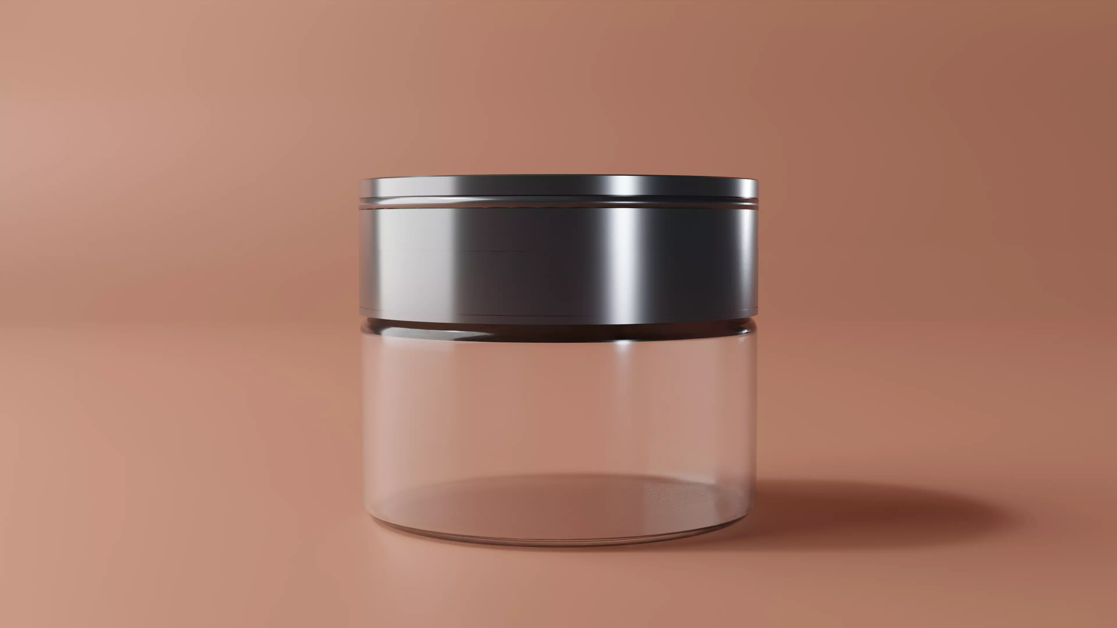 Cosmetic Jar Bottle model Low-poly 3D model
