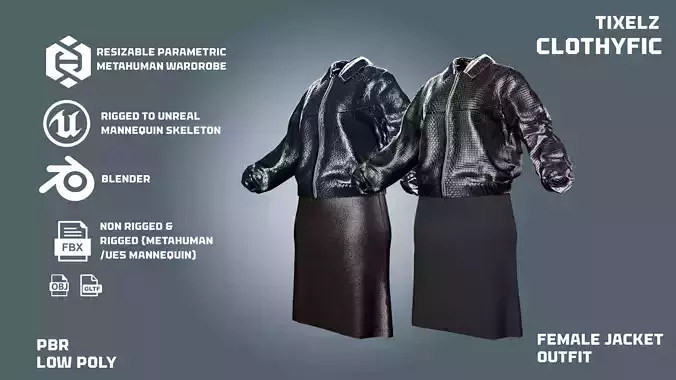  jacket and skirt - clothyfic outfit