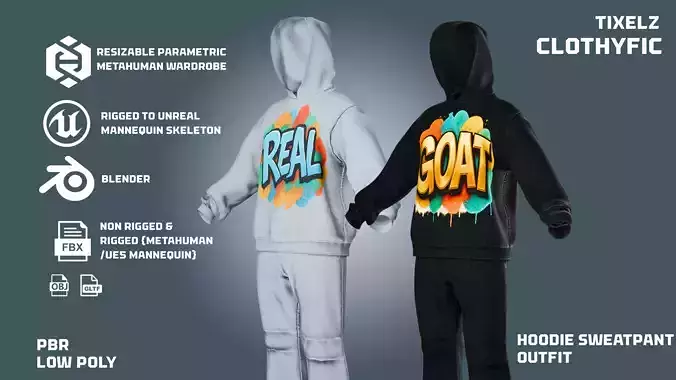 hoodie sweatshirt and sweatpants - clothyfic outfit