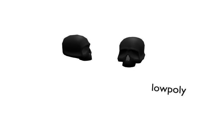 Skull lowpoly game animation  design   Low-poly 3D model