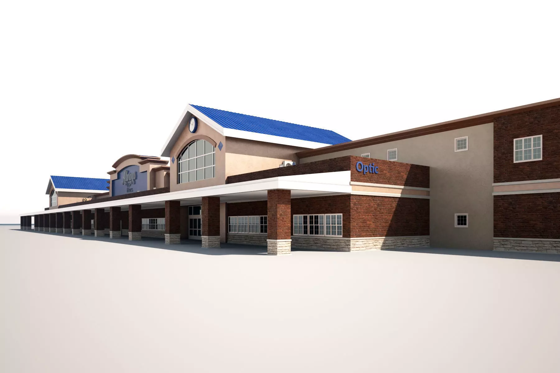 Super Market Building 3D model