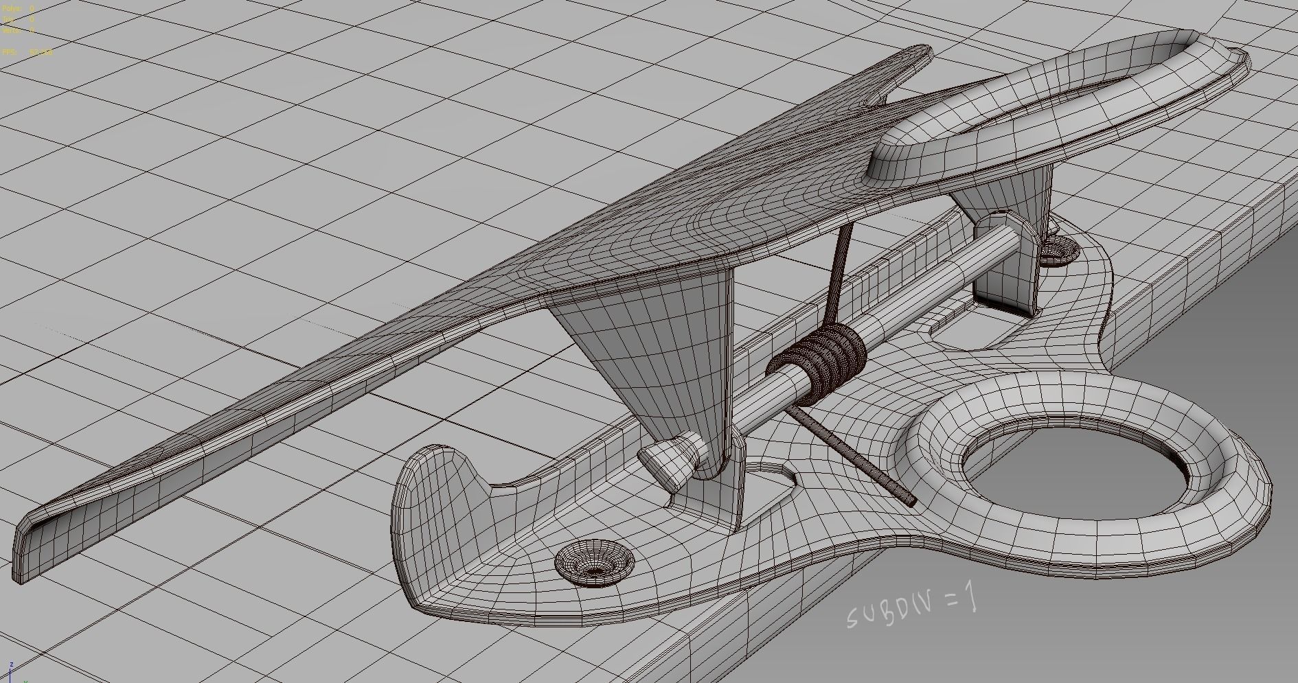 Cardboard clipboard 3D model_9