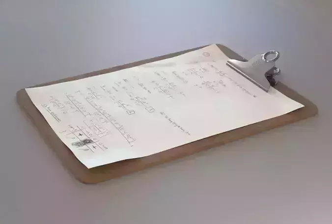 Cardboard clipboard