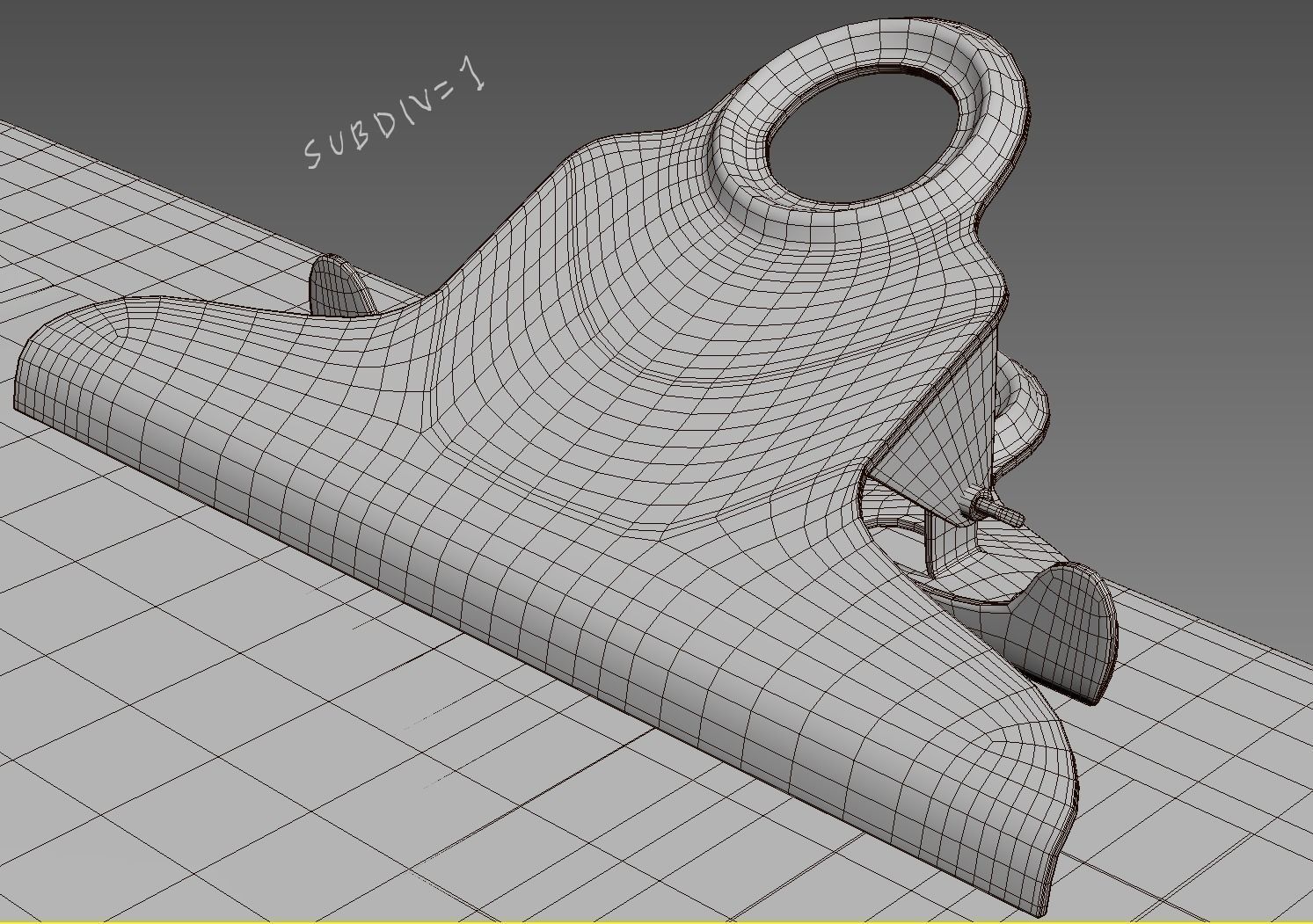 Cardboard clipboard 3D model_8