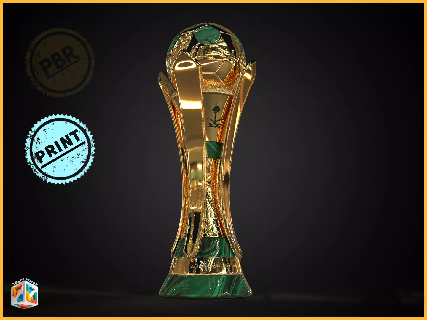 Saudi Kings Cup Trophy - newest version 3D print model