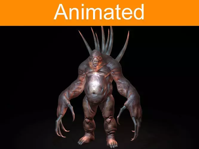 Creature Rock Low-poly 3D model_0