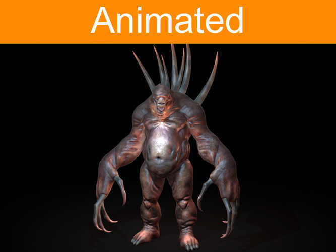 Creature Rock Low-poly 3D model