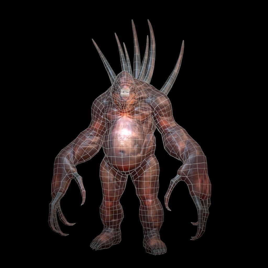 Creature Rock Low-poly 3D model_5