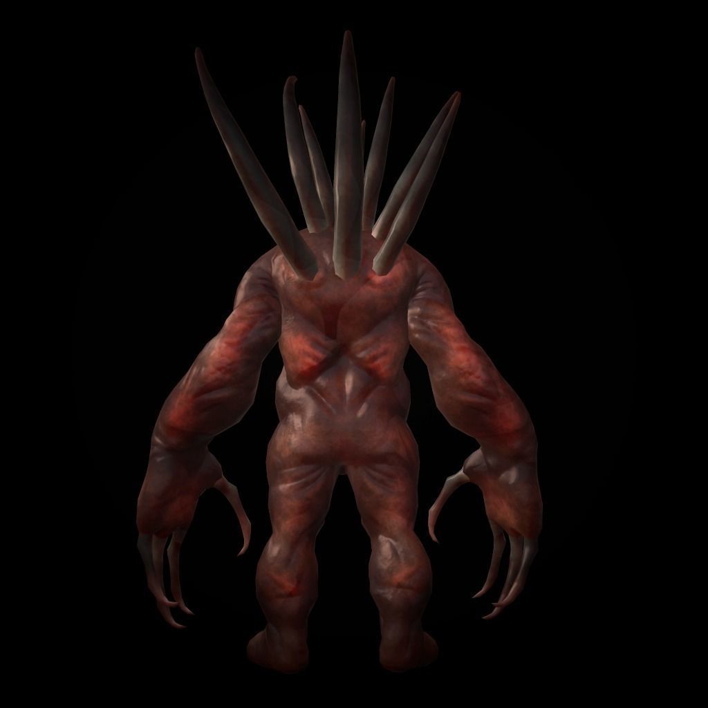 Creature Rock Low-poly 3D model_3