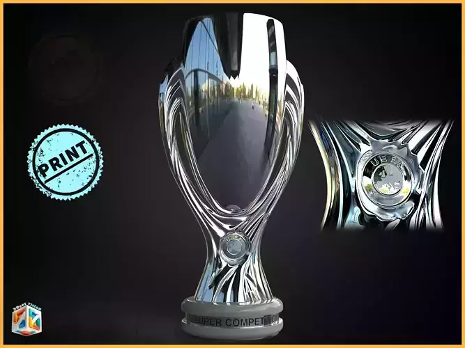 Europian super cup football trophy award