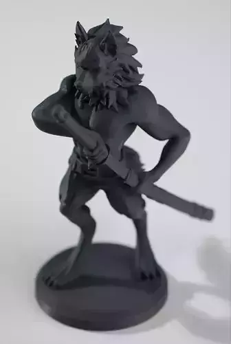 The Wolf Chess Piece 