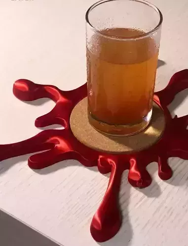 Splattered Tomato Coaster