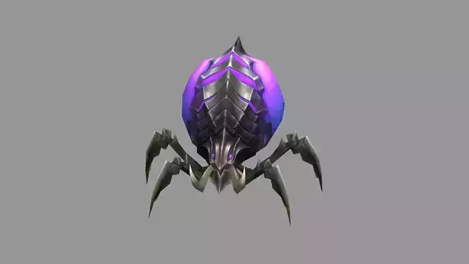 Cartoon louse monster