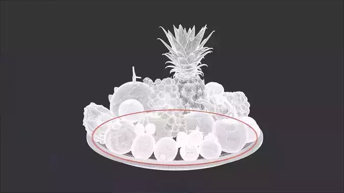 Luxurious Fruit Platter Arrangement - 30 Models 3D model 6