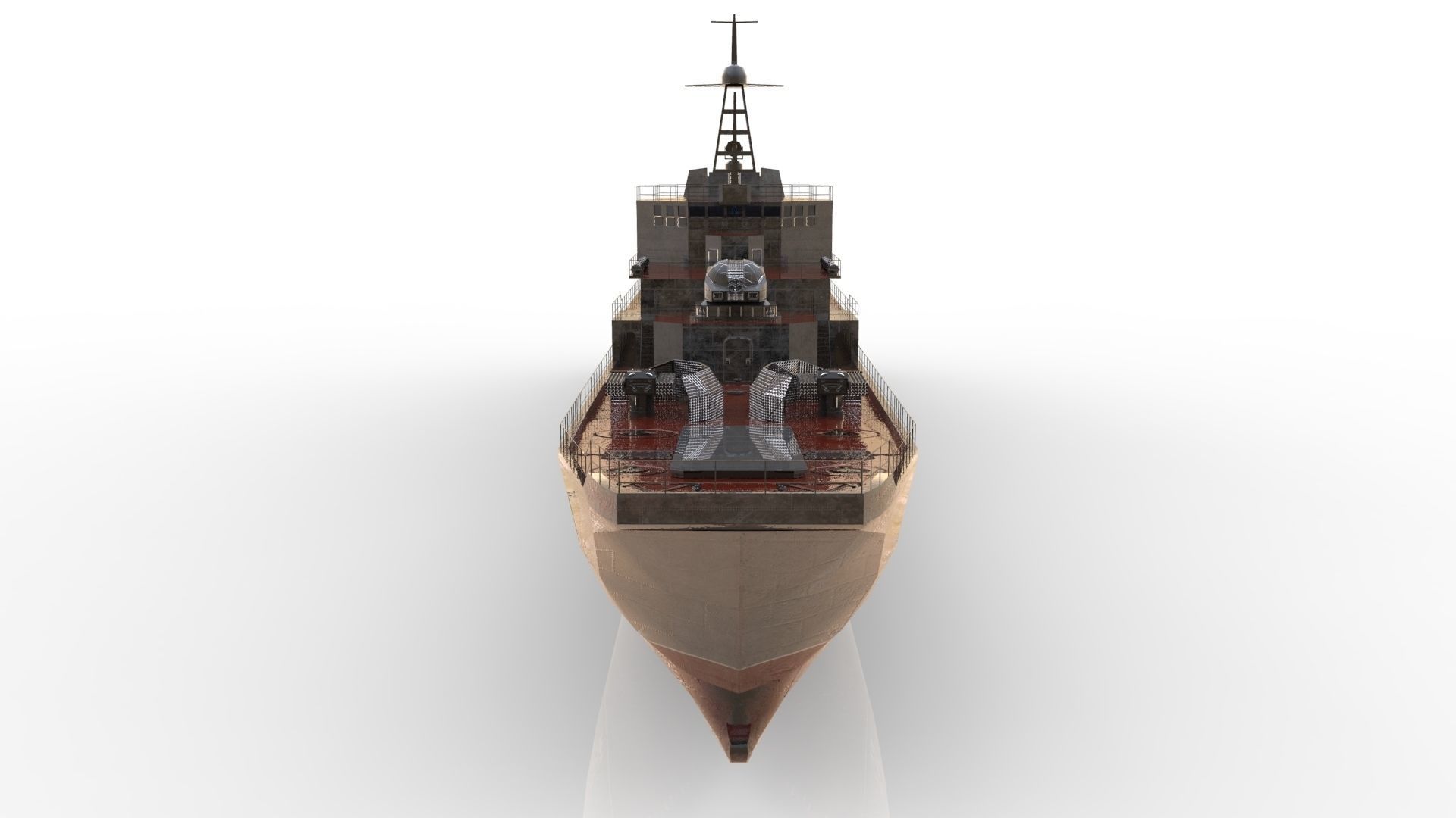 Ropucha Class Landing Ship Low-poly 3D model_2