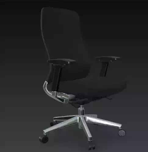 Modern Ergonomic Office Chair High Detail 3D Model PBR
