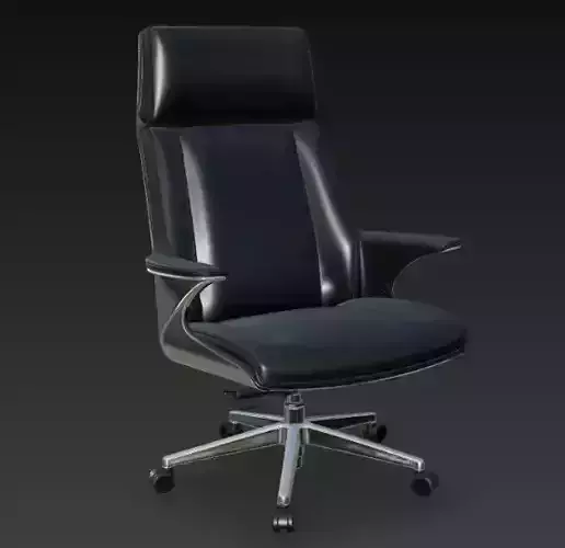 Modern Ergonomic Office Chair High Detail 3D Model