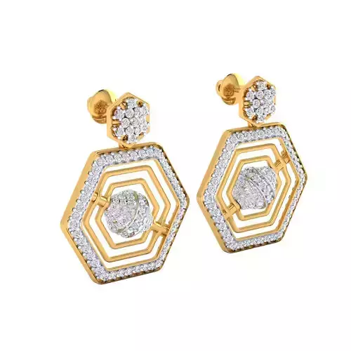 Women Earring Render 3dm STL SLC JCD OBJ FBX Details