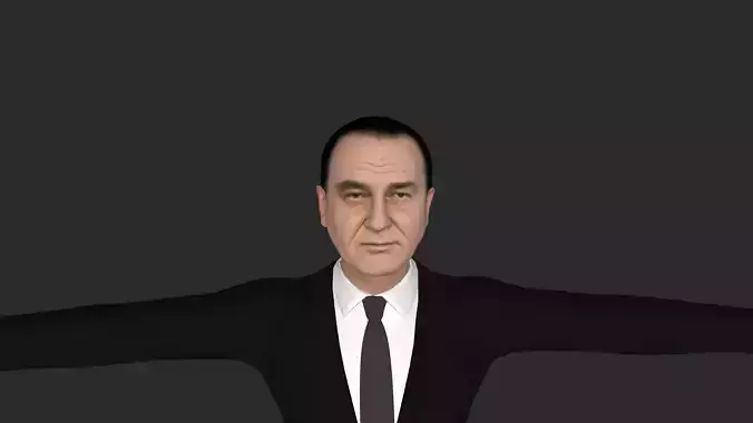 Lyndon B Johnson Hyper Realistic  Fully Rigged 3D Character