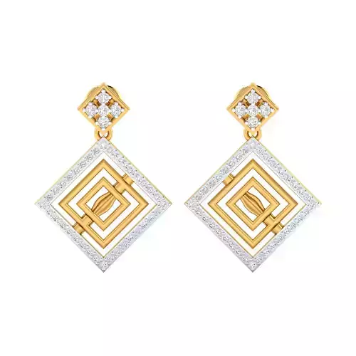 Women Earring Render 3dm STL SLC JCD OBJ FBX Details