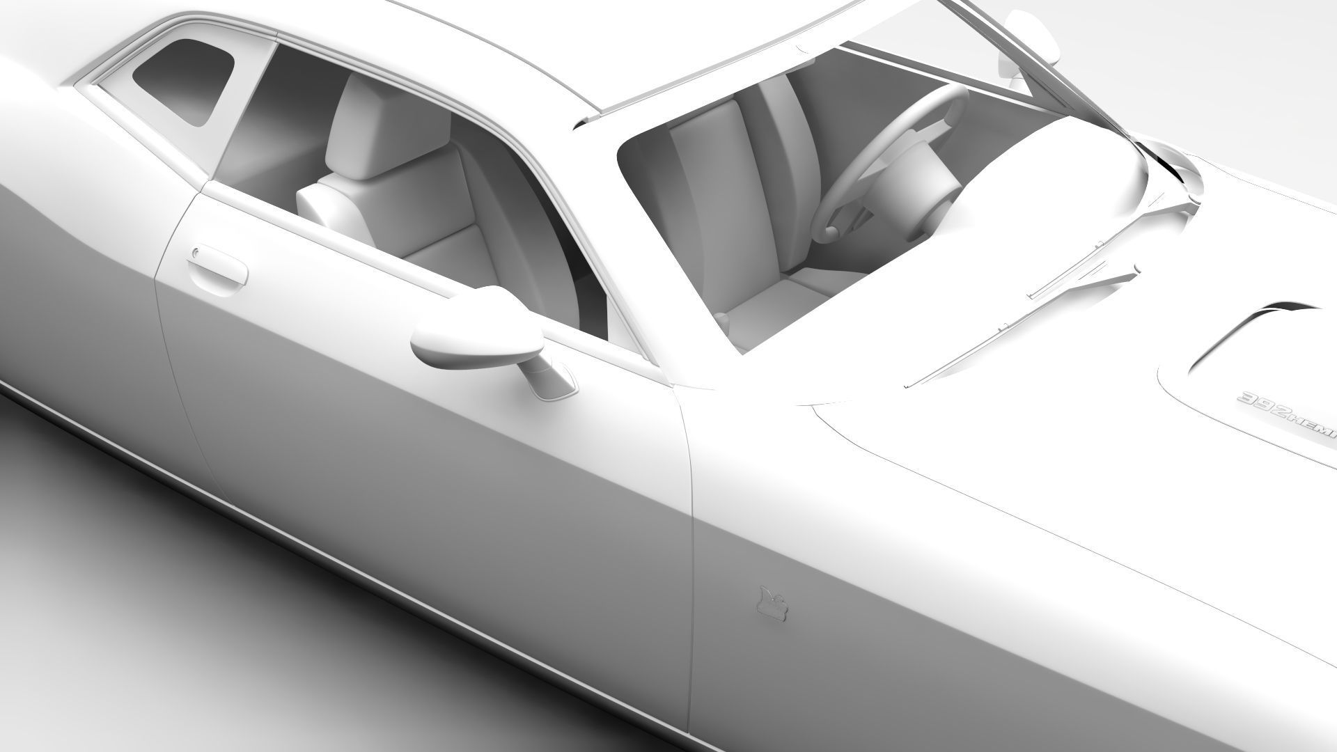 2015 Dodge Challenger 392 Shaker LC Flying 3D model_20