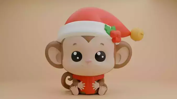 Christmas monkey 06