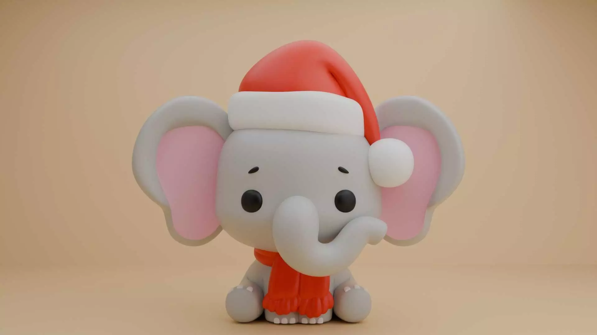 Christmas elephant 07 3D print model