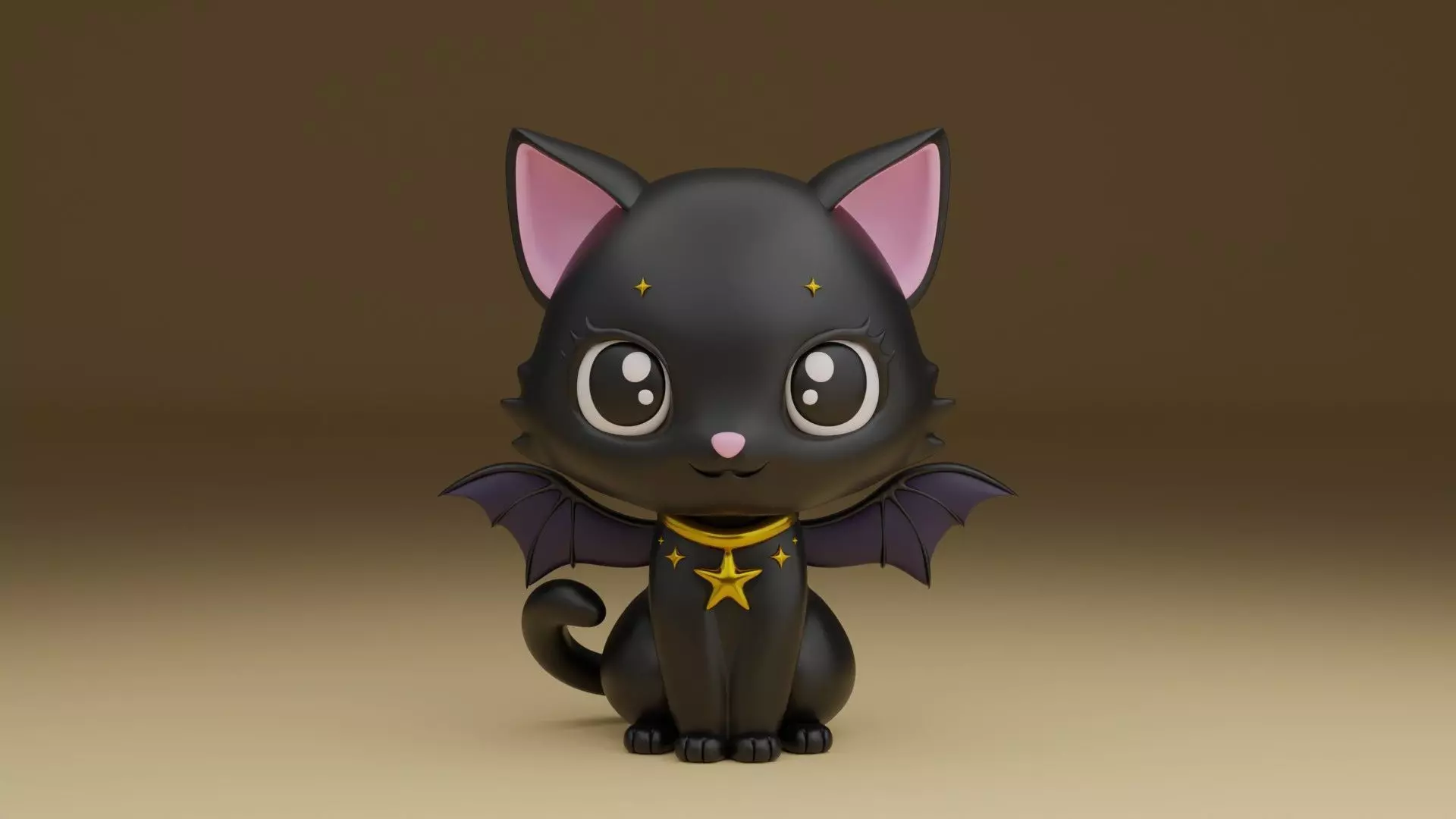 Halloween cat 82 3D print model