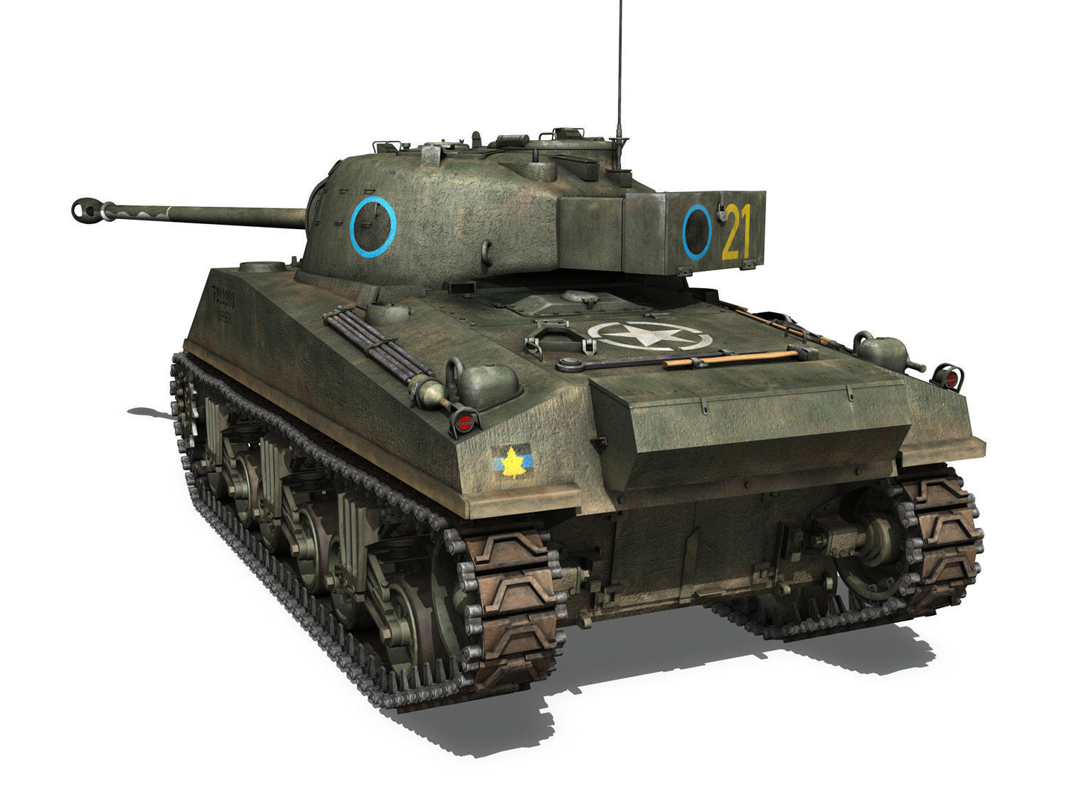 Sherman MK VC Firefly - Chaser 3D model_5